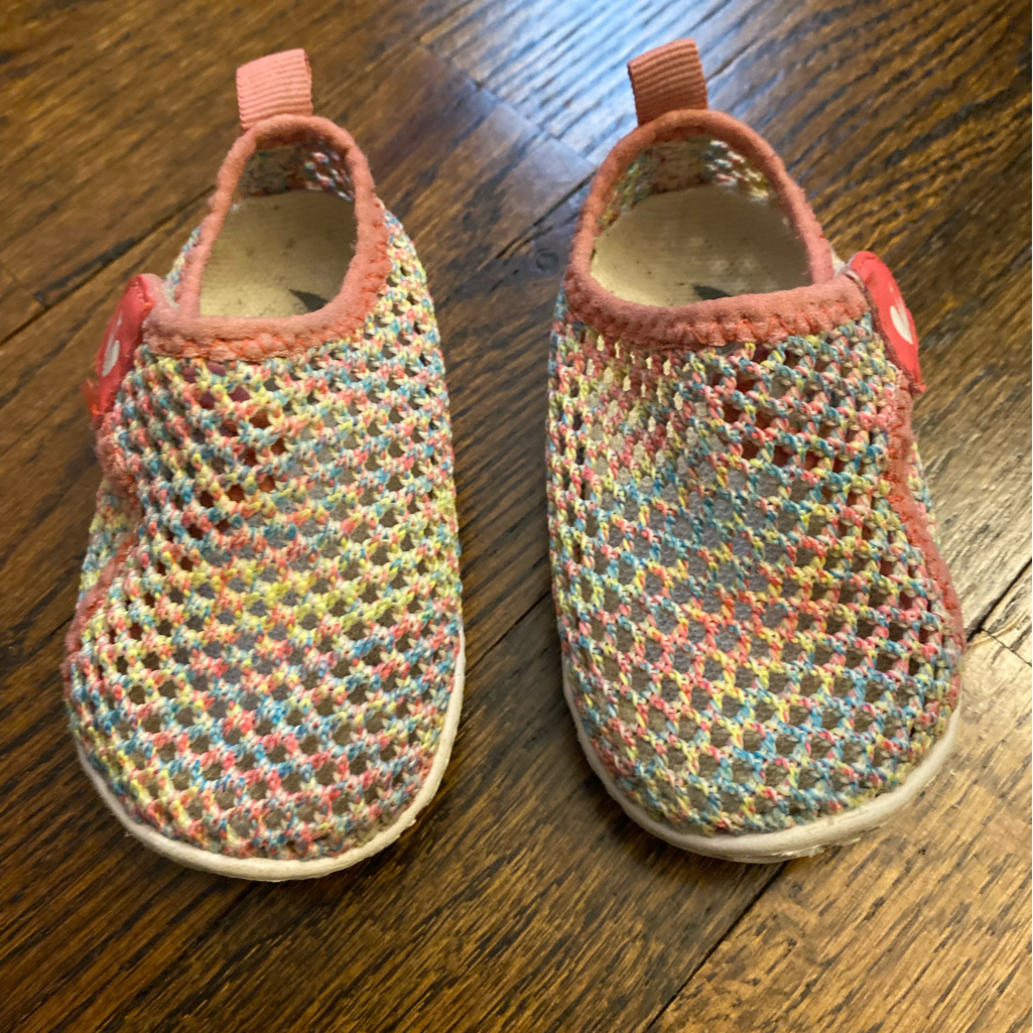 Baby Water Beach Pool Shoes Rainbow Multicolored Colorful Kids Slip-On Shoes 12m